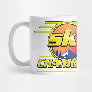 ski Chamonix 80s logo Mug